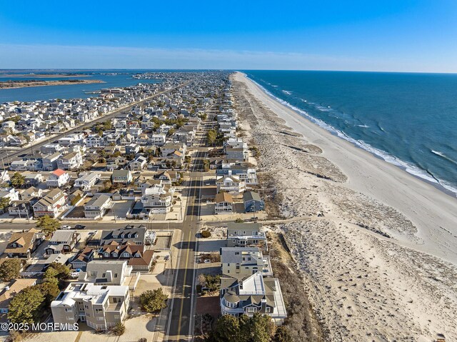 5909 Ocean Blvd, Long Beach Twp, NJ 08008 - aerial view with a residential view, a water view, and a view of the beach