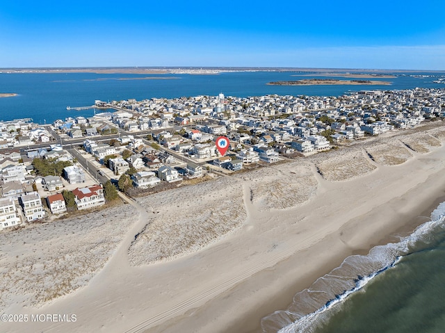 5909 Ocean Blvd, Long Beach Twp, NJ 08008 - birds eye view of property featuring a water view and a residential view