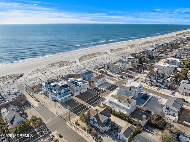 5909 Ocean Blvd, Long Beach Twp, NJ 08008 - aerial view featuring a view of the beach and a water view