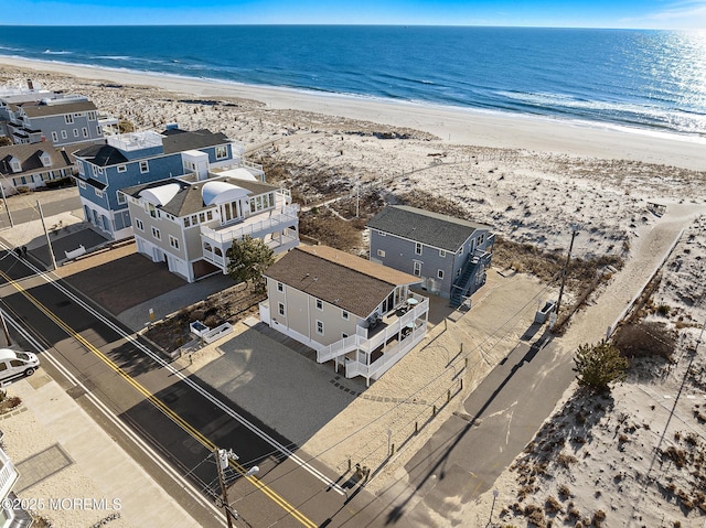 5909 Ocean Blvd, Long Beach Twp, NJ 08008 - birds eye view of property featuring a beach view and a water view