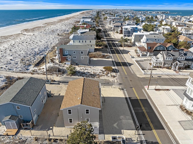 5909 Ocean Blvd, Long Beach Twp, NJ 08008 - aerial view with a view of the beach, a water view, and a residential view