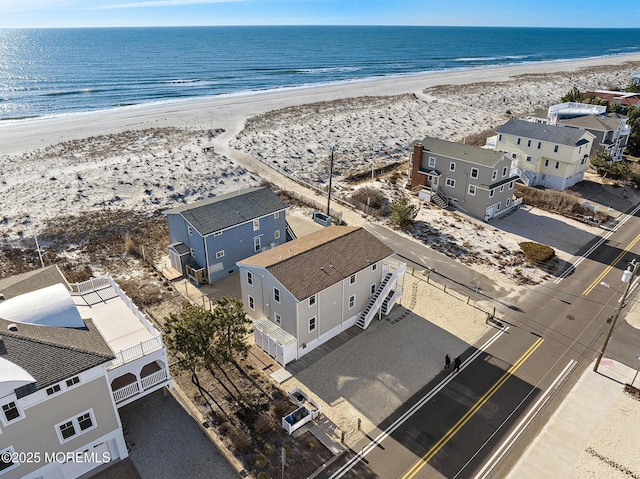 5909 Ocean Blvd, Long Beach Twp, NJ 08008 - drone / aerial view with a beach view and a water view