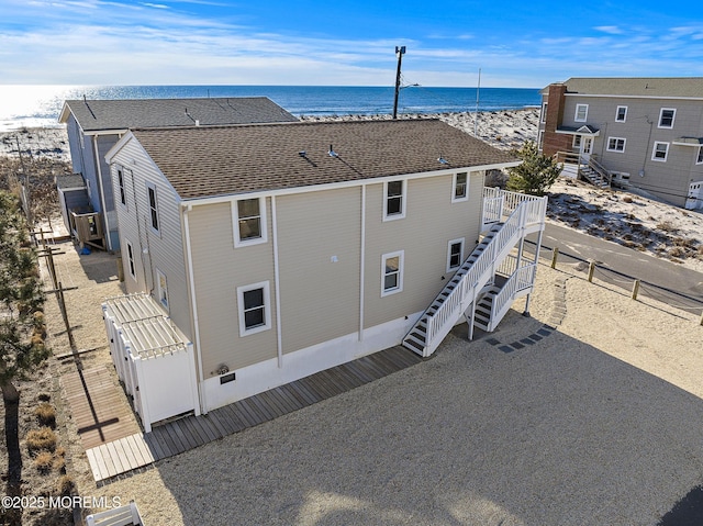 5909 Ocean Blvd, Long Beach Twp, NJ 08008 - drone / aerial view with a water view