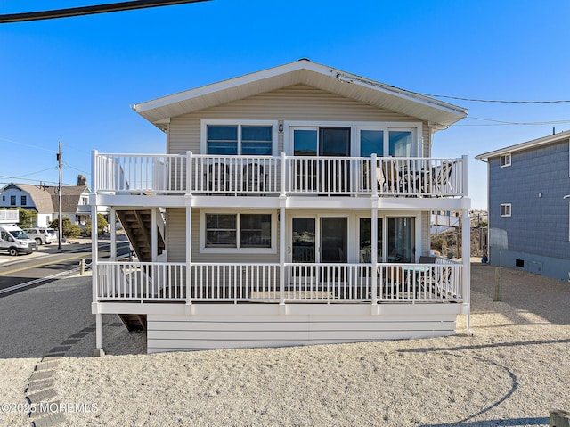 5909 Ocean Blvd, Long Beach Twp, NJ 08008 - view of front of property with a porch and stairway
