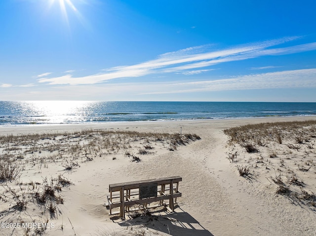 5909 Ocean Blvd, Long Beach Twp, NJ 08008 - view of water feature with a beach view