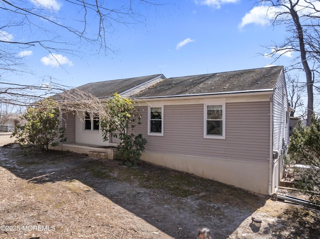 view of back of property