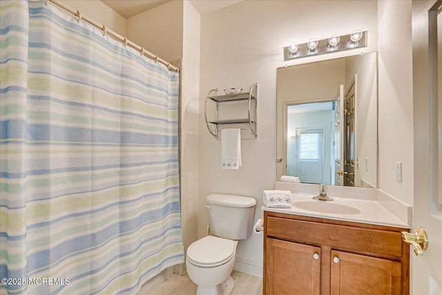 1 Christie Ln, Freehold, NJ 07728 - full bathroom with vanity, tile patterned flooring, and a shower with curtain