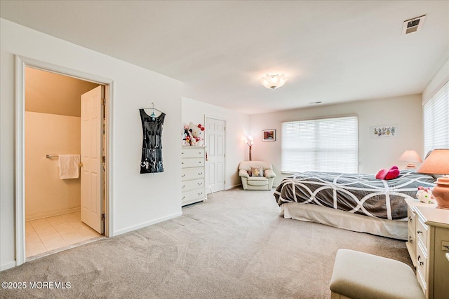 1 Christie Ln, Freehold, NJ 07728 - carpeted bedroom with baseboards and ensuite bath