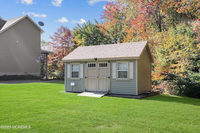 view of outbuilding with an outdoor structure