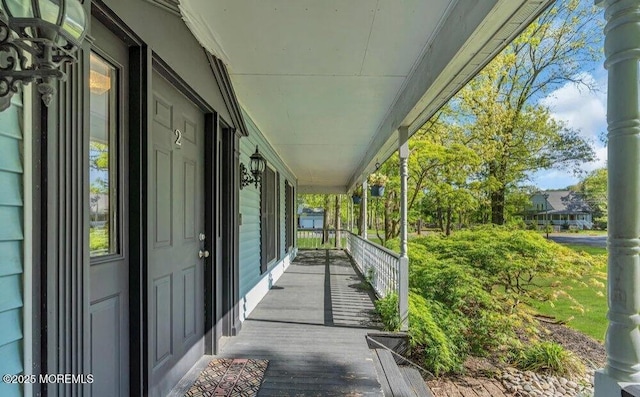 view of patio / terrace featuring covered porch