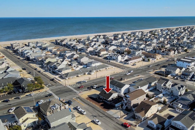 drone / aerial view with a residential view