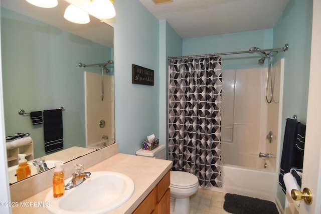 5 Falkinburg Dr, Little Egg Harbor, NJ 08087 - full bath featuring vanity, shower / bath combo, toilet, and visible vents