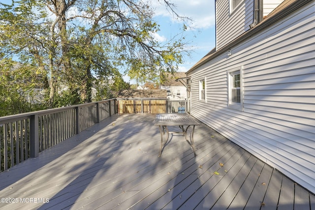 view of wooden terrace