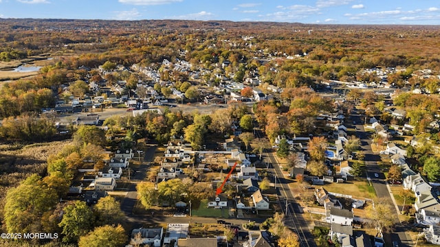 drone / aerial view featuring a residential view