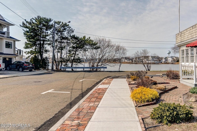 view of street with curbs and sidewalks