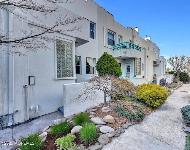 view of property exterior featuring stucco siding