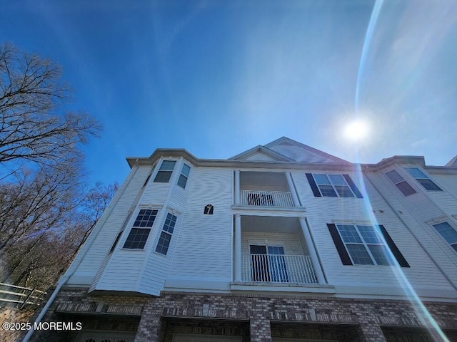 exterior space with a balcony