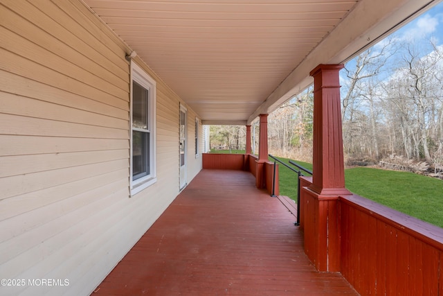 view of patio / terrace with a porch