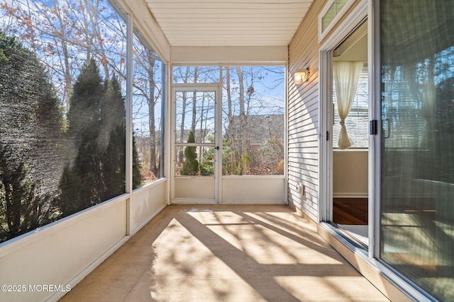 sunroom with a wealth of natural light