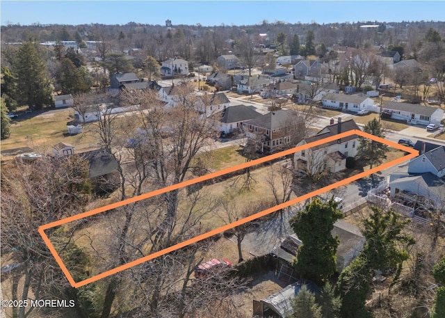 drone / aerial view featuring a residential view