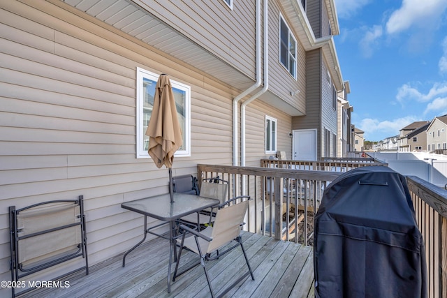 71 Broadway Ave, Lakewood, NJ 08701 - deck with grilling area and a residential view