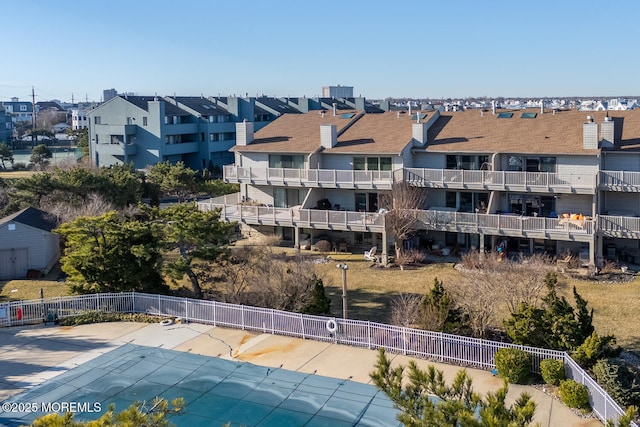 exterior space featuring a residential view