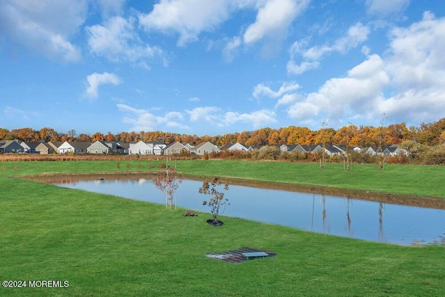 property view of water with a residential view