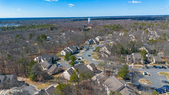 bird's eye view with a residential view