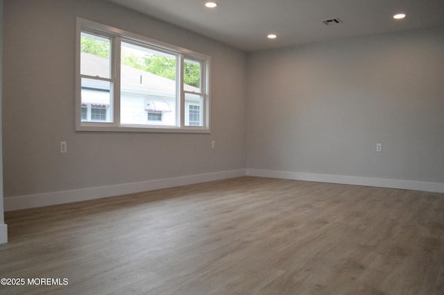71 Montserrat St, Toms River, NJ 08757 - spare room with baseboards, light wood finished floors, and recessed lighting