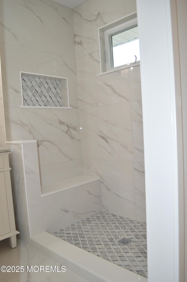 71 Montserrat St, Toms River, NJ 08757 - bathroom with a marble finish shower and vanity