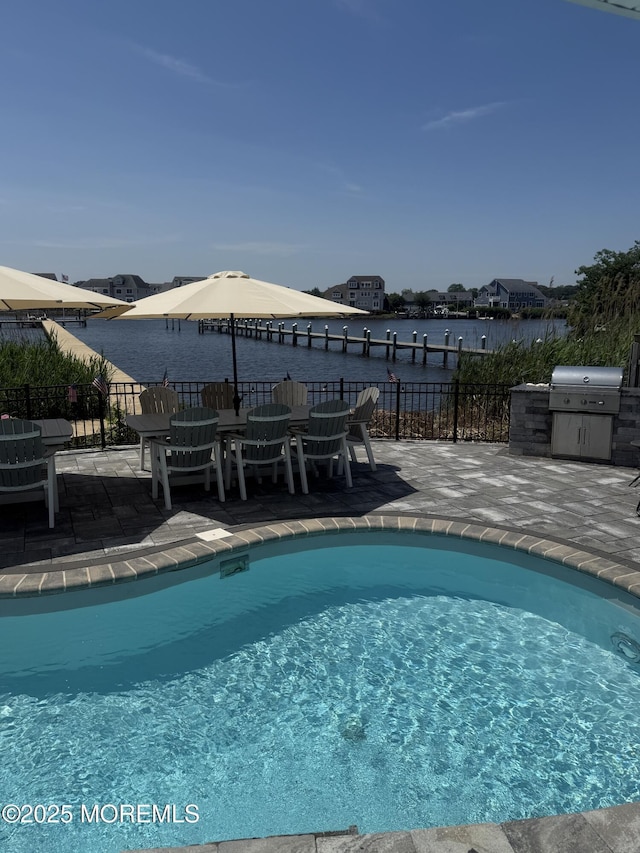 2510 Sylvan Dr, Point Pleasant, NJ 08742 - view of swimming pool with a patio area and area for grilling