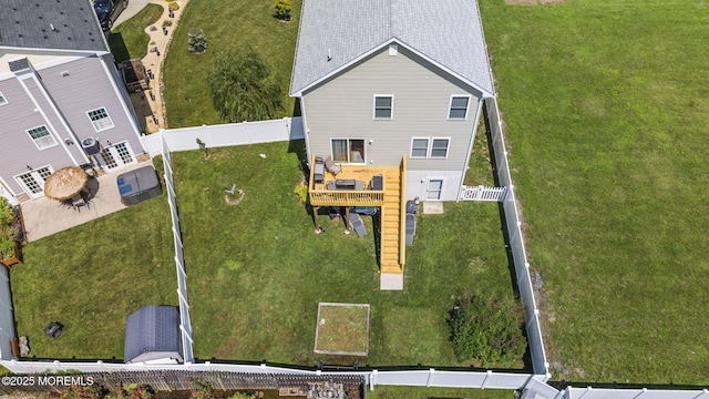 birds eye view of property