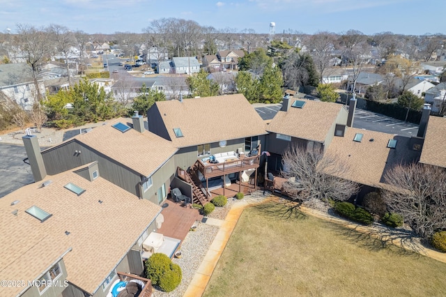 drone / aerial view featuring a residential view