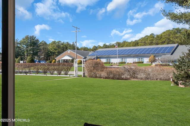 view of home's community featuring a lawn