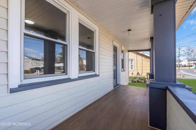 view of patio with covered porch