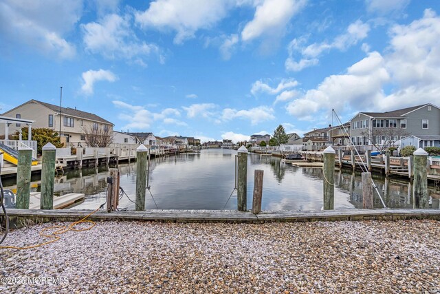 3172 Peddie St, Toms River, NJ 08753 - view of dock with a residential view and a water view
