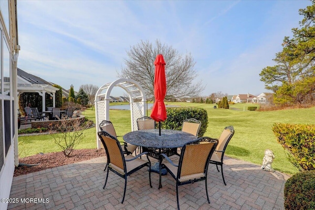 view of patio / terrace with outdoor dining space