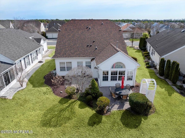 bird's eye view featuring a residential view