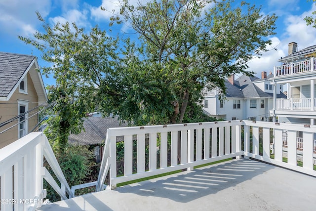 balcony with a residential view