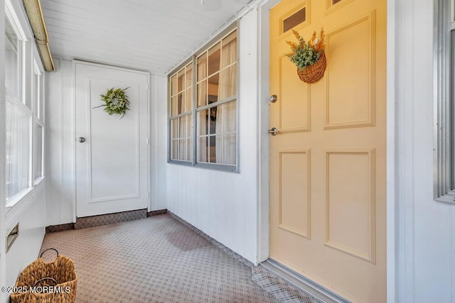 entrance to property with covered porch