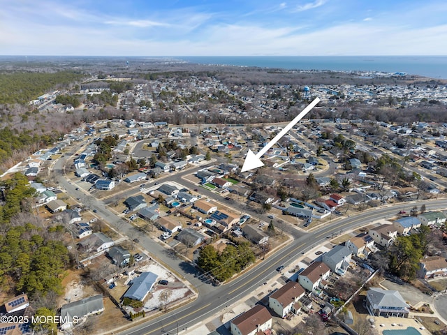 drone / aerial view featuring a residential view