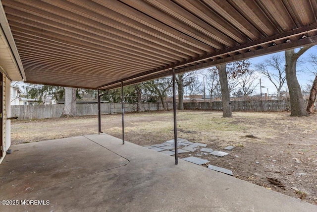 view of patio / terrace with a fenced backyard