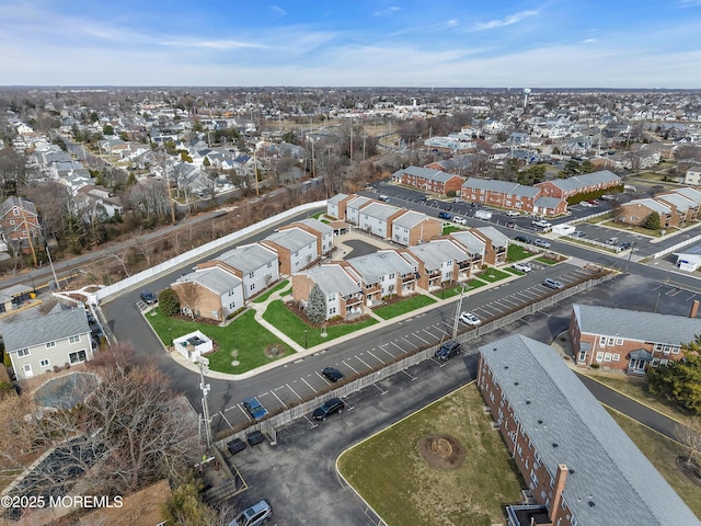 bird's eye view with a residential view