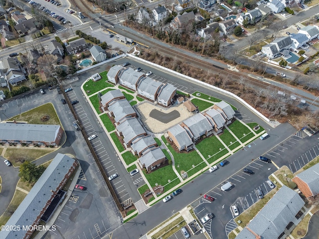 drone / aerial view featuring a residential view