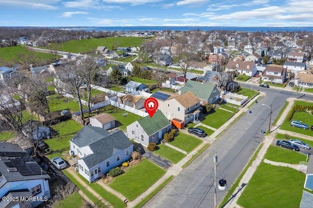 bird's eye view featuring a residential view