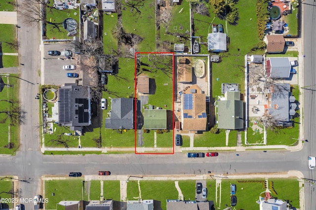 drone / aerial view featuring a residential view