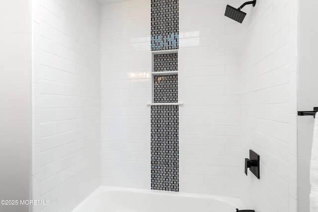 full bathroom with shower / washtub combination