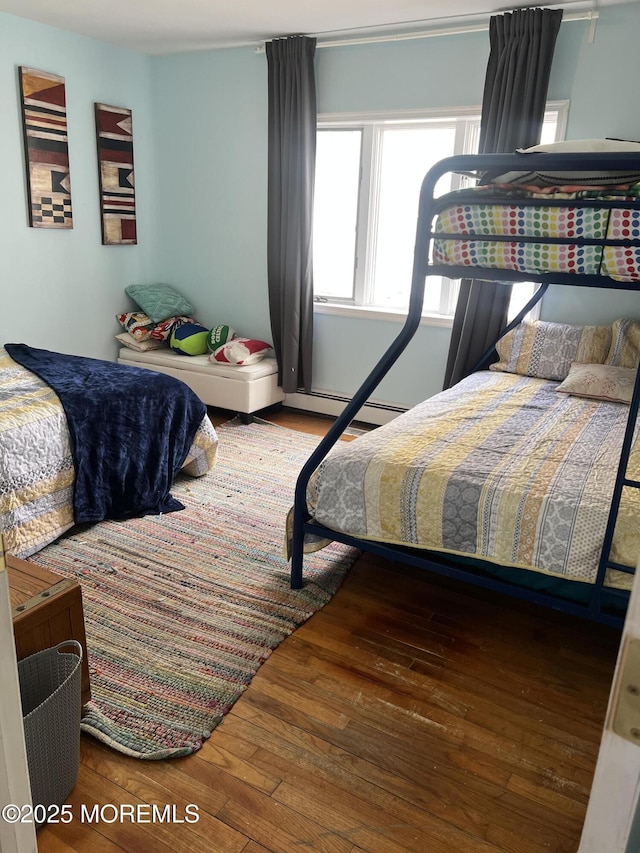 bedroom featuring hardwood / wood-style flooring