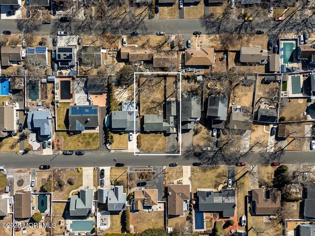 birds eye view of property featuring a residential view