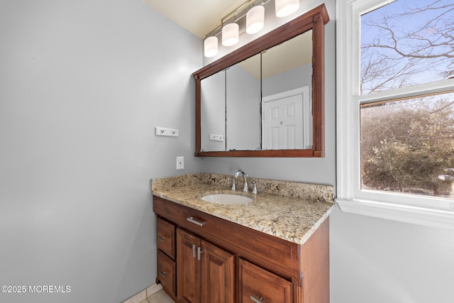 bathroom featuring vanity